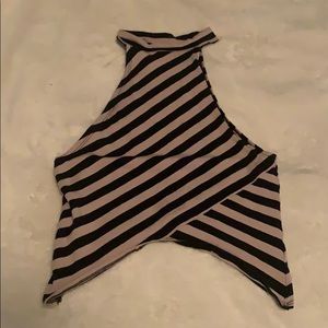 Cream and black crop